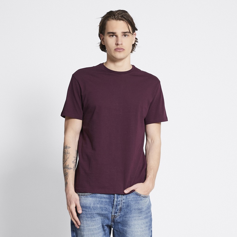 Basic tee "Marlon" Burgundy